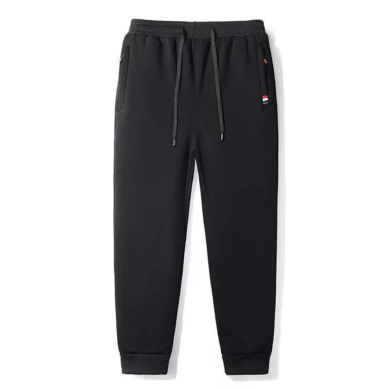 Men Grey Sweatpants Ankle Tied Spring Autumn Casual Pants - Image 40