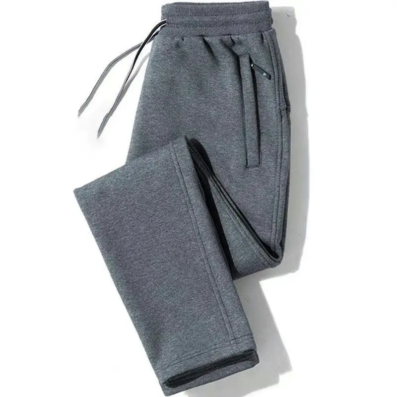 Men Grey Sweatpants Ankle Tied Spring Autumn Casual Pants — feature 5
