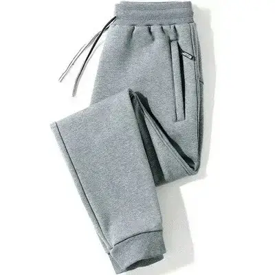 Men Grey Sweatpants Ankle Tied Spring Autumn Casual Pants - Image 18