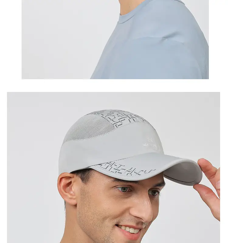 Men's Black Mesh Baseball Cap with Logo — feature 13