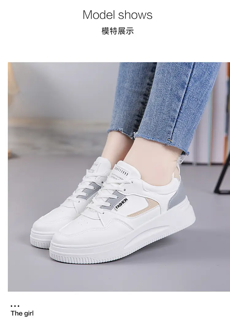 Women's White Skechers 2025 Thick Sole Sports Casual Shoes โ feature 13
