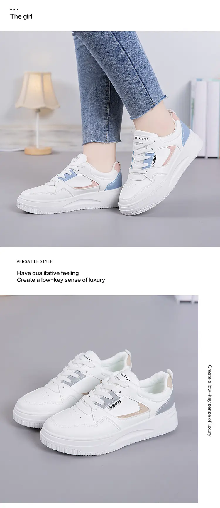 Women's White Skechers 2025 Thick Sole Sports Casual Shoes โ feature 17