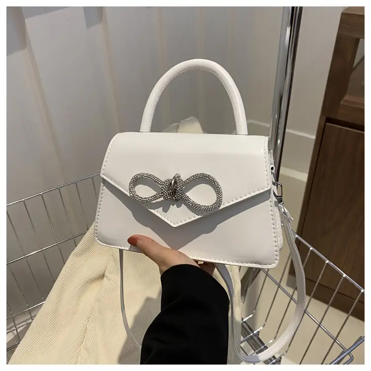 Women's Blue Bow Stitching Crossbody Bag — feature 16