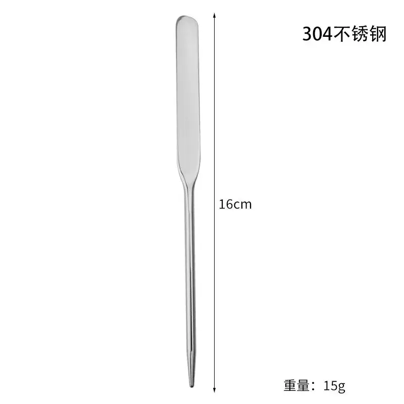 304 Stainless Steel Color Mixing Stick Foundation Scraper