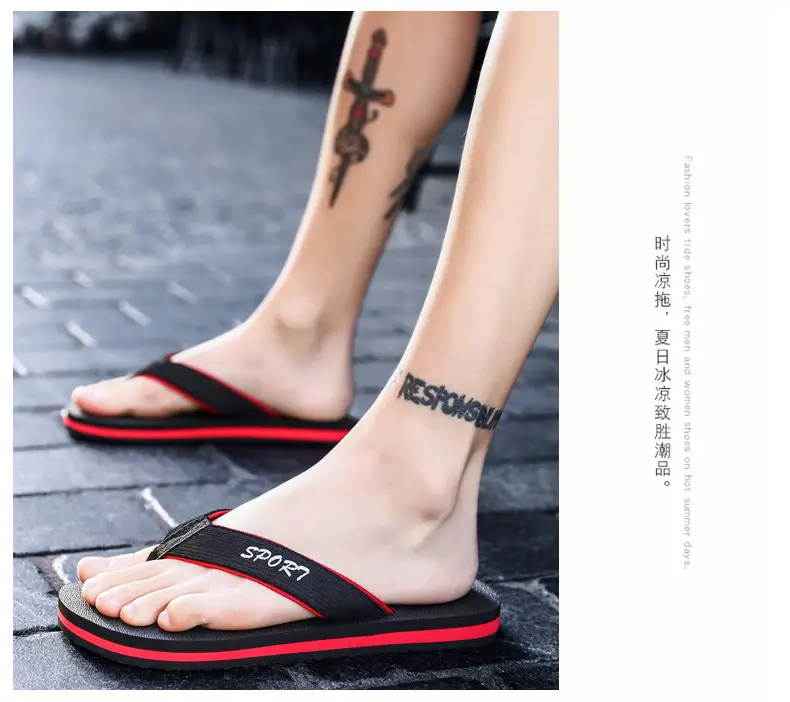 flip-flops summer lightweight woven flip flops foreign trade plus size fashion Men's flip flops beach shoes — feature 14