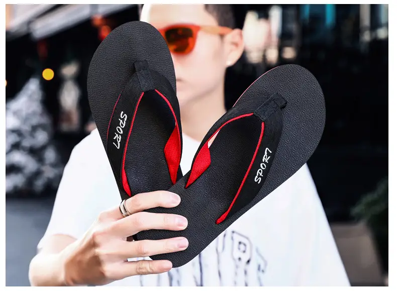 flip-flops summer lightweight woven flip flops foreign trade plus size fashion Men's flip flops beach shoes — feature 16