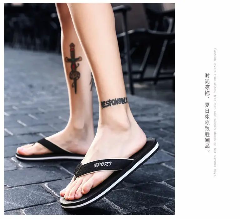 flip-flops summer lightweight woven flip flops foreign trade plus size fashion Men's flip flops beach shoes — feature 19
