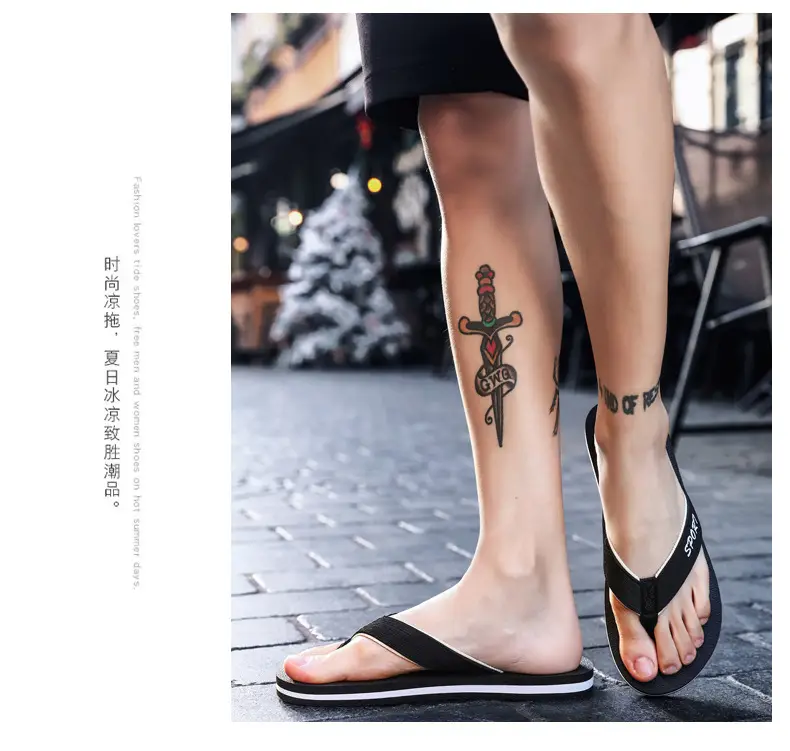 flip-flops summer lightweight woven flip flops foreign trade plus size fashion Men's flip flops beach shoes — feature 22