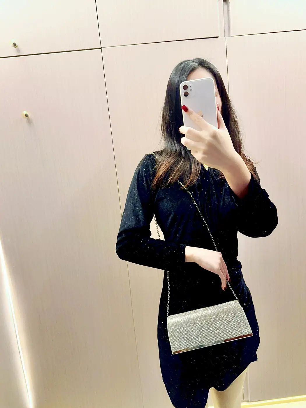 Full Diamond Shiny Clutch Bag for Women — feature 6
