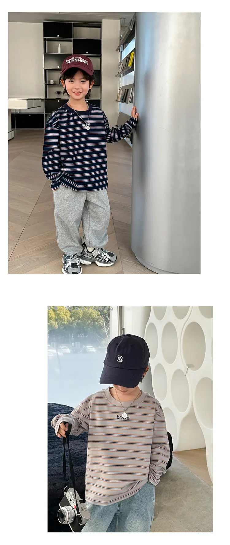 Boys Cotton Long Sleeve T-Shirt 2026 Spring Autumn — feature 12