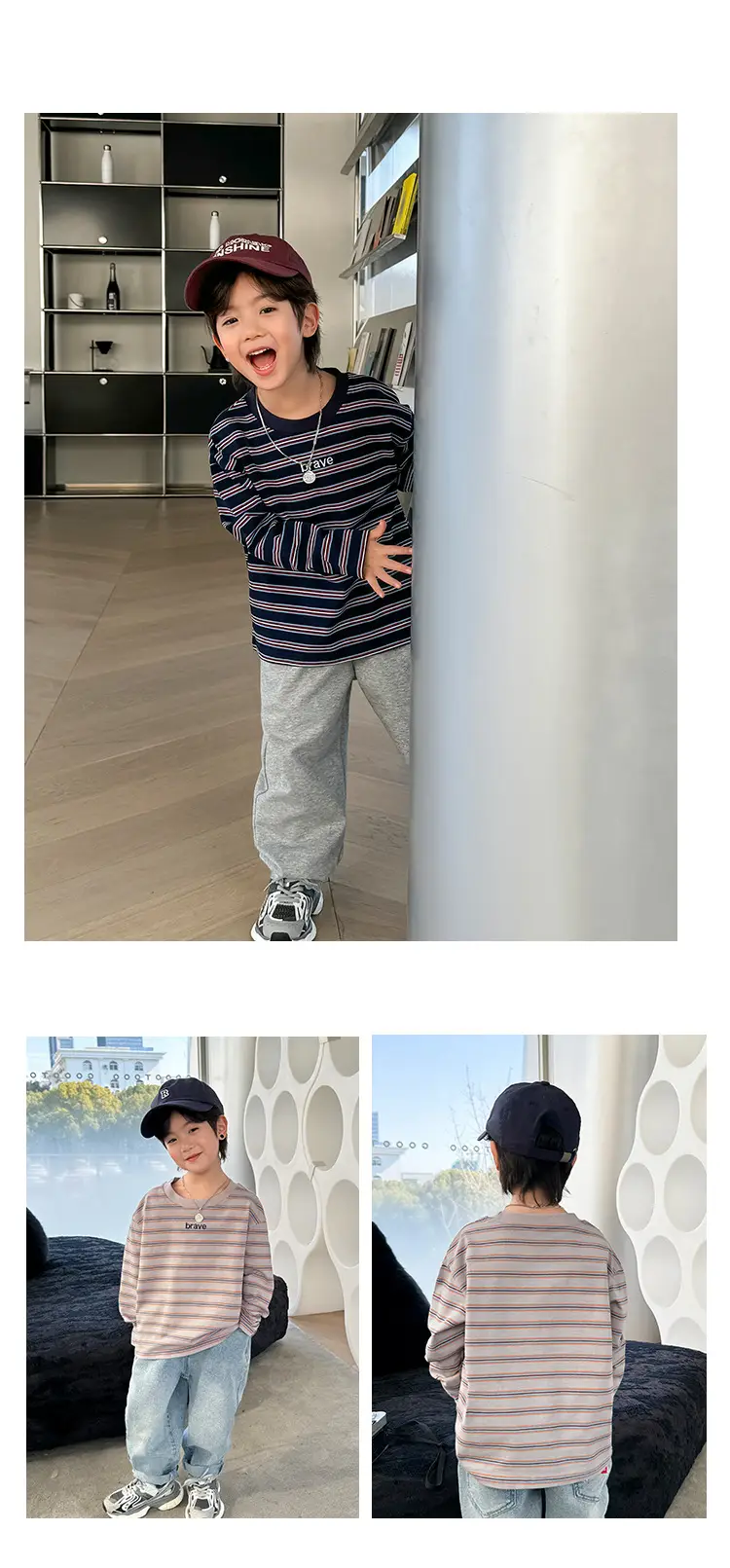 Boys Cotton Long Sleeve T-Shirt 2026 Spring Autumn — feature 9