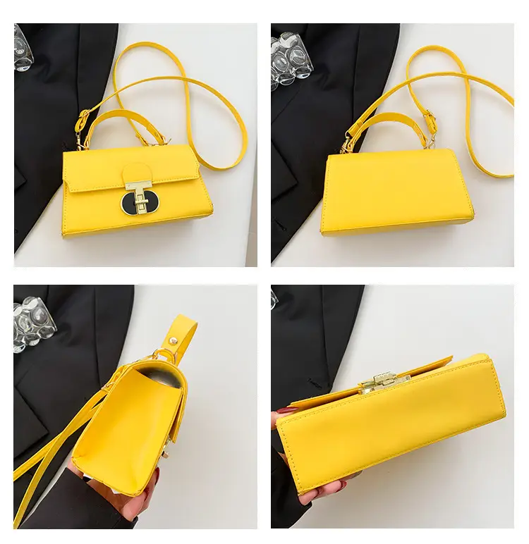 White Gold Clasp Shoulder Crossbody Bag for Women — feature 10