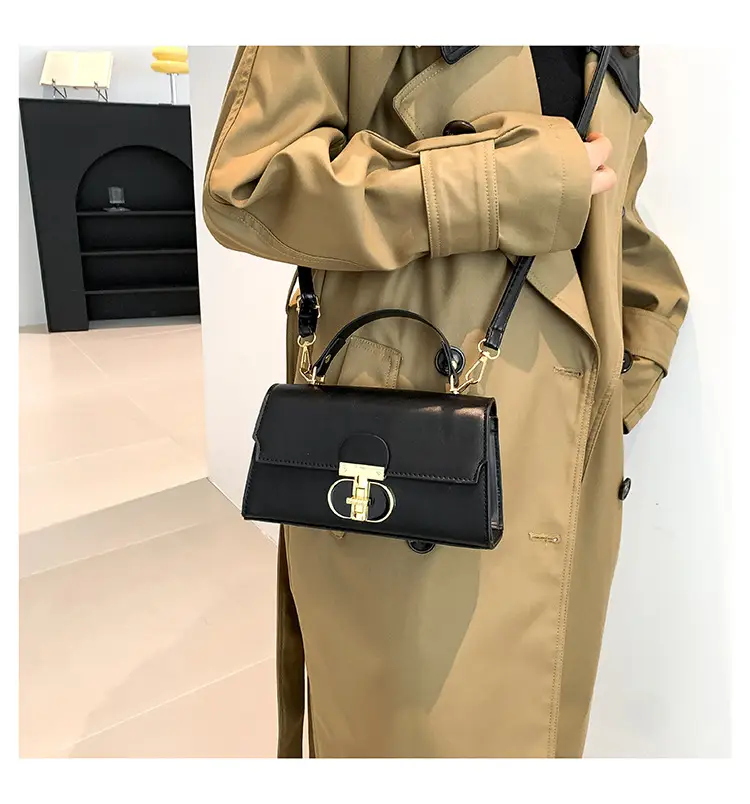 White Gold Clasp Shoulder Crossbody Bag for Women — feature 25