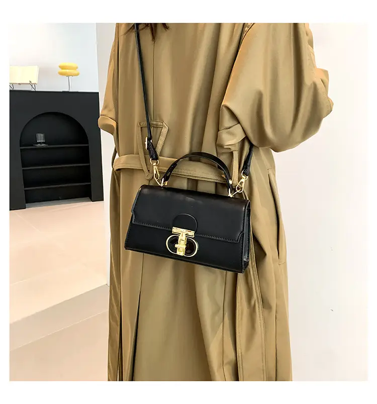 White Gold Clasp Shoulder Crossbody Bag for Women — feature 26