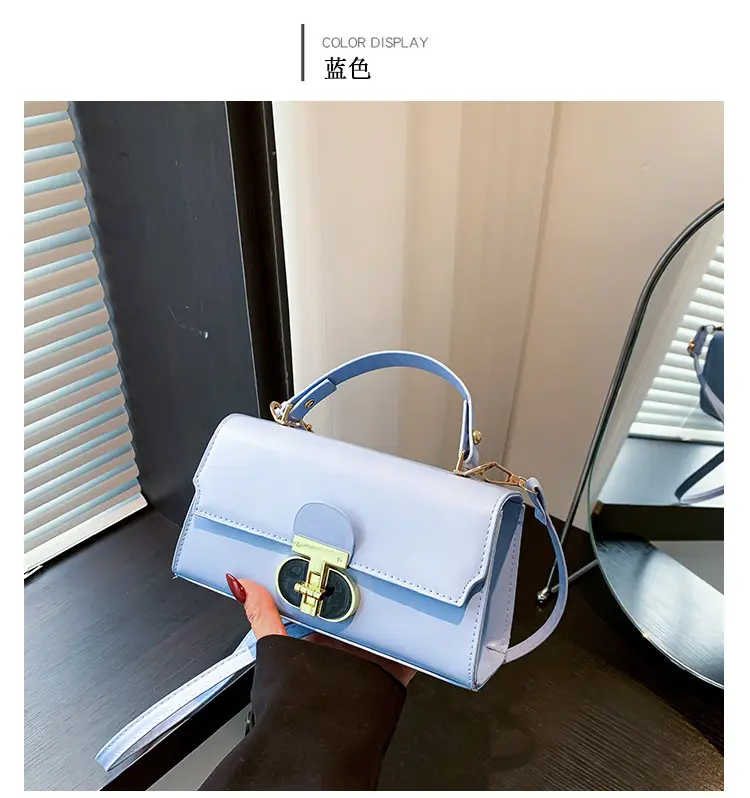 White Gold Clasp Shoulder Crossbody Bag for Women — feature 37