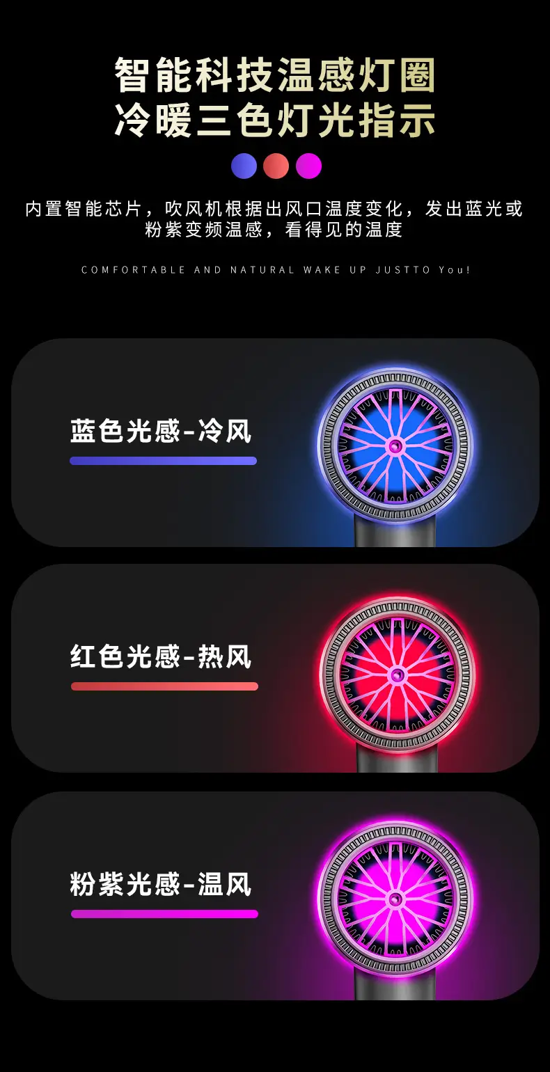 Electric Hair Dryer with Blue Light & High Power — feature 3