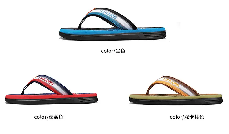 2026 Summer New Cross-Border Style Soft-Soled Flip-Flops for Men, Fashionable Outdoor Wear, Men's Flip-Flops, Casual Beach Shoes for Men — feature 4
