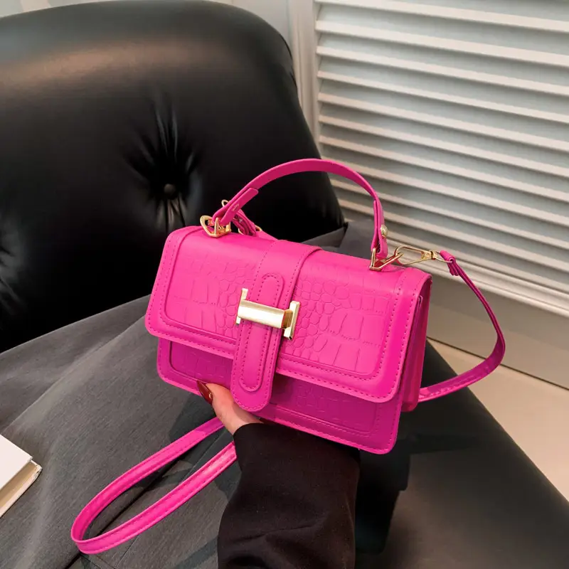 Women's Korean Style Shoulder Crossbody Bag Black 2024 - Image 3