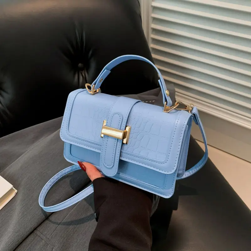 Pink Leather Crossbody Bag for Women 2025 Spring - Image 3