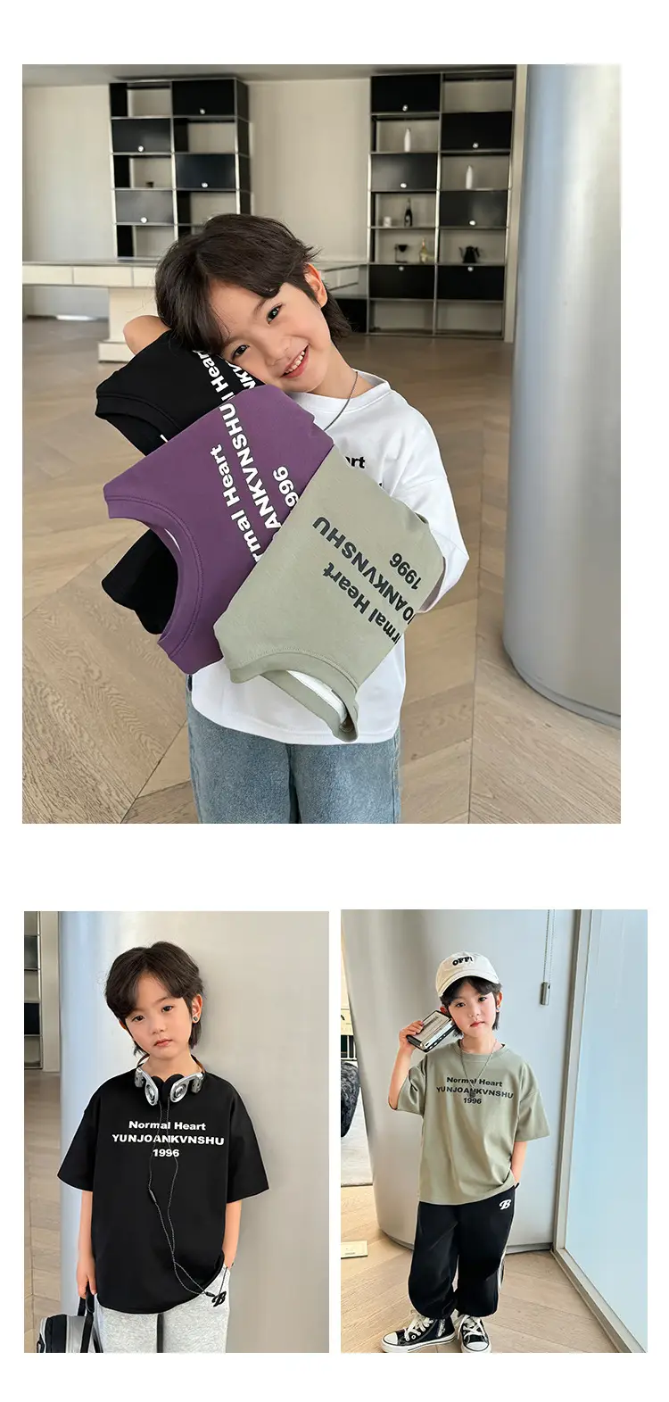 Boys Pure Cotton Korean Style T-Shirt 2026 — feature 13