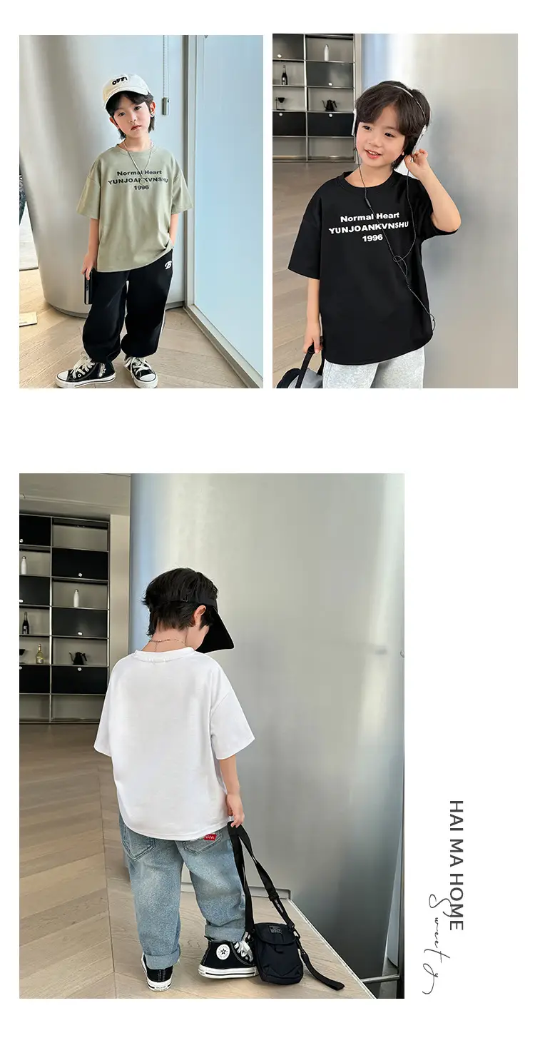 Boys Pure Cotton Korean Style T-Shirt 2026 — feature 20