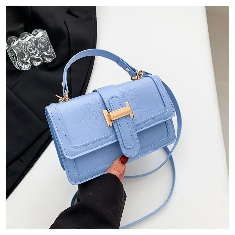 Pink Croc Leather Shoulder Bag for Women 2024 - Image 6