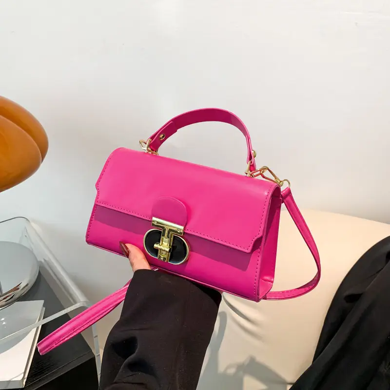 Yellow Leather Chain Shoulder Bag for Women 2024 - Image 9