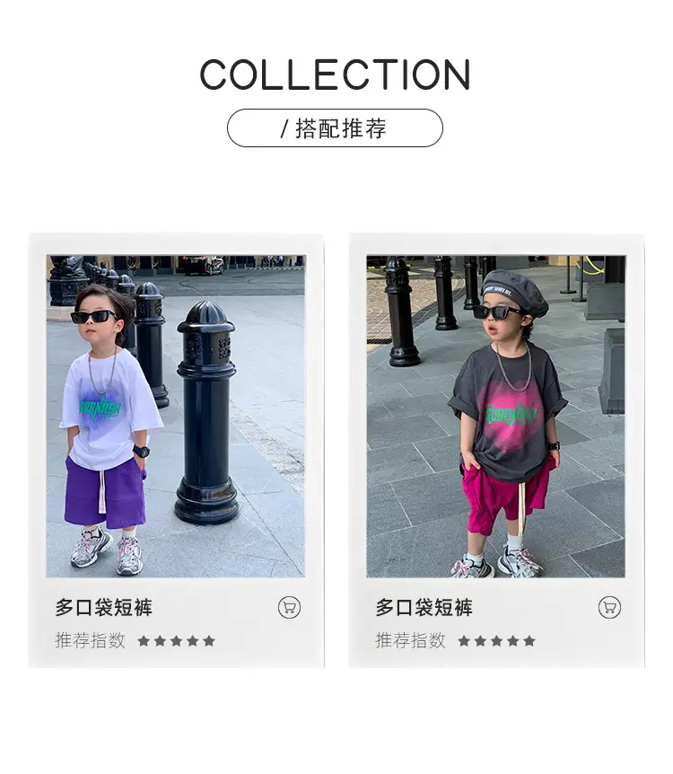Boys Grey T-Shirt Pink Shorts Summer Wear 2025 — feature 10