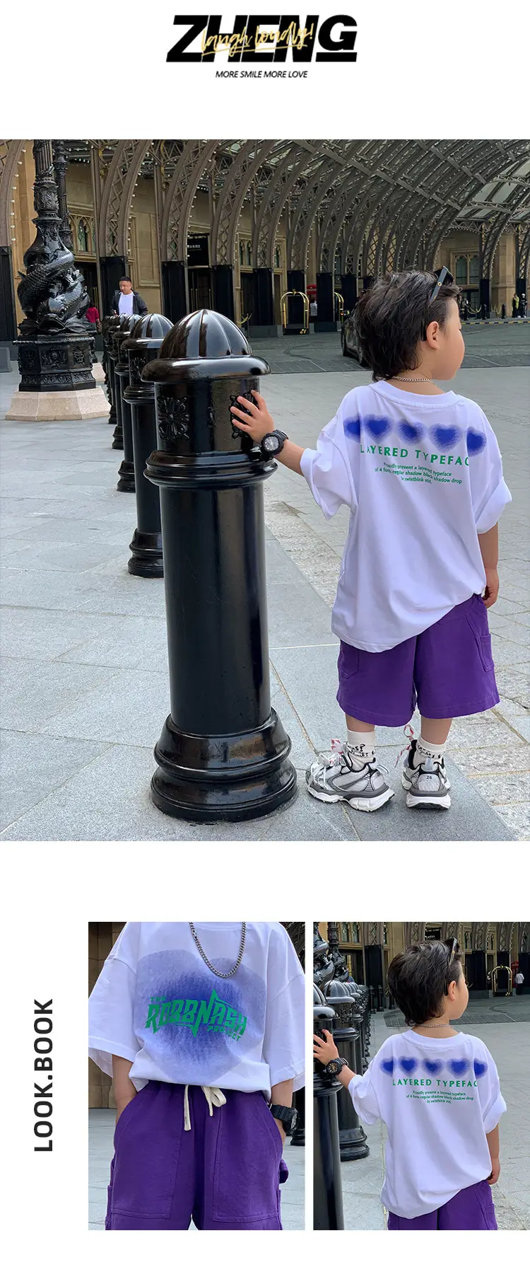 Boys Grey T-Shirt Pink Shorts Summer Wear 2025 — feature 11