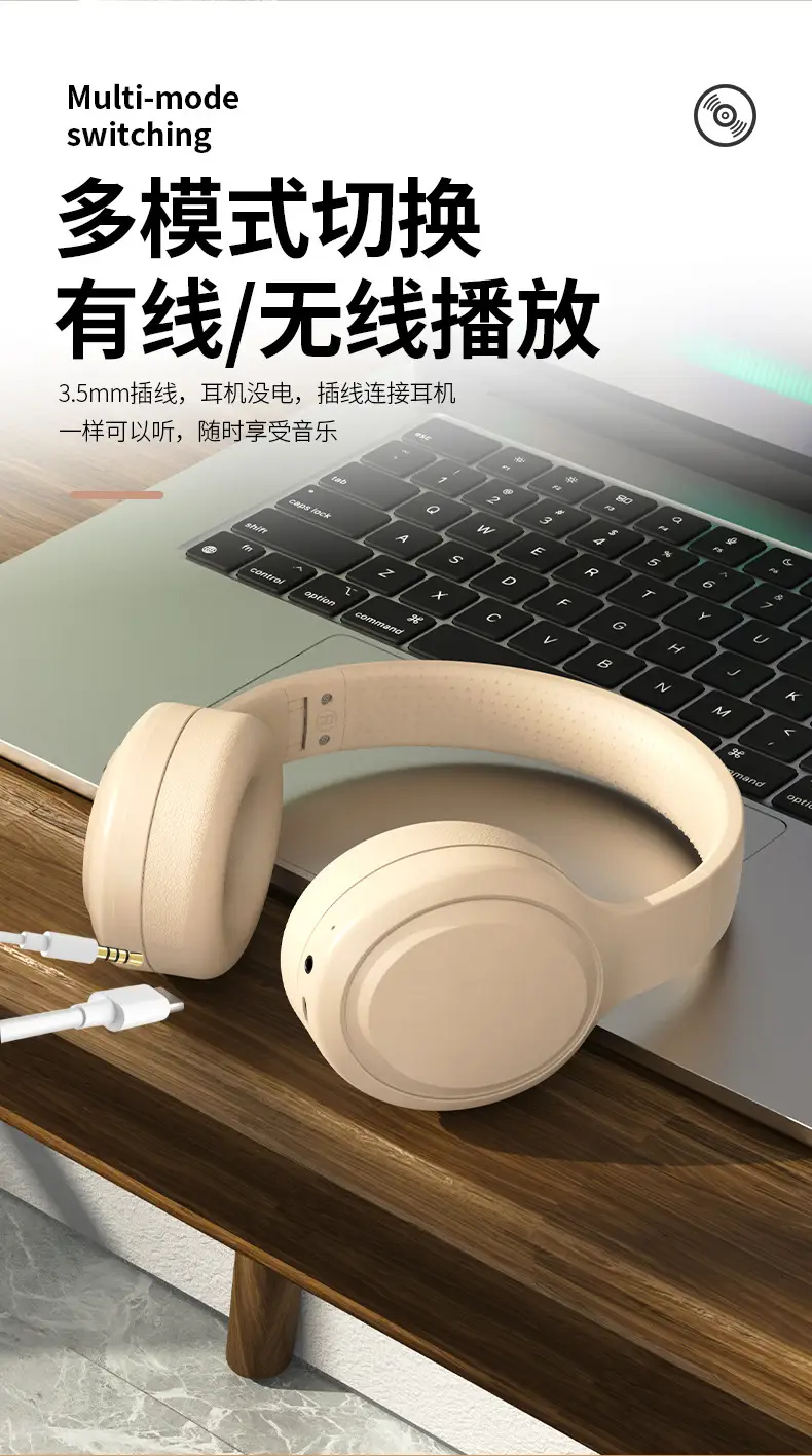 Huaqiang Hi-Fi Bluetooth 5.3 Headset White — feature 14