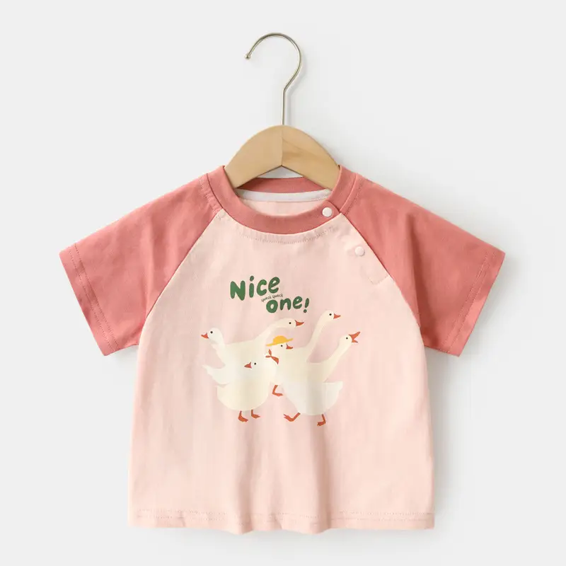 Baby T-shirts 6 Colors Short Sleeve Summer Cotton - Image 2