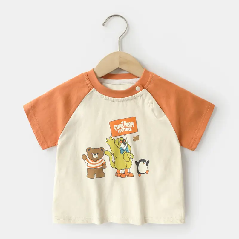 Baby T-shirts 6 Colors Short Sleeve Summer Cotton - Image 3