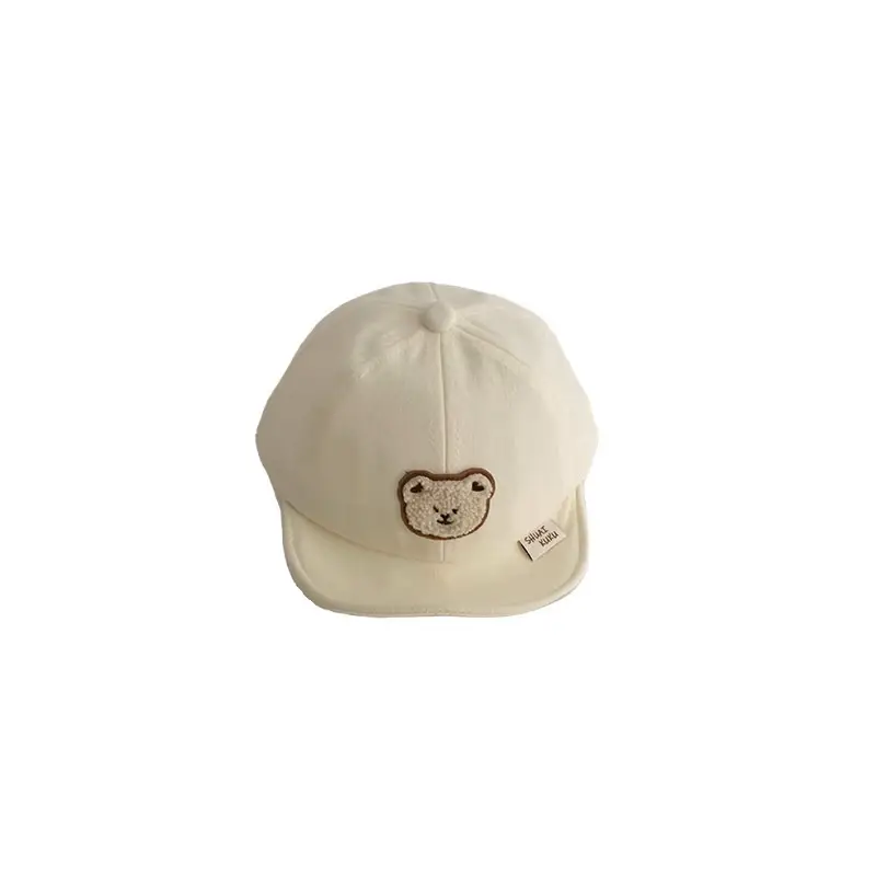 Baby Hat with Adjustable Buckle Beige Sun Hat - Image 12