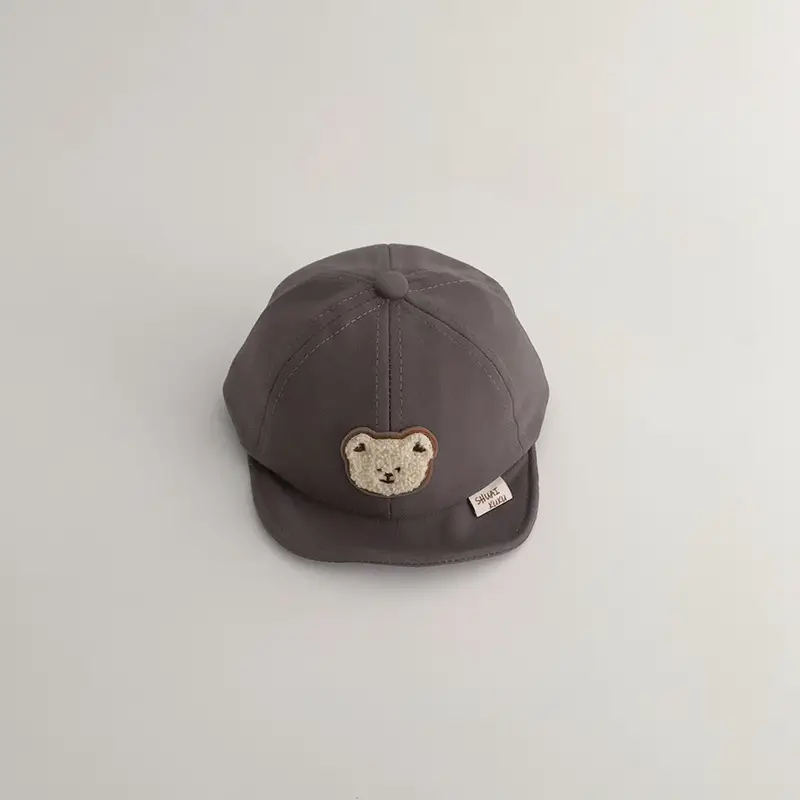 Baby Hat with Adjustable Buckle Beige Sun Hat - Image 5