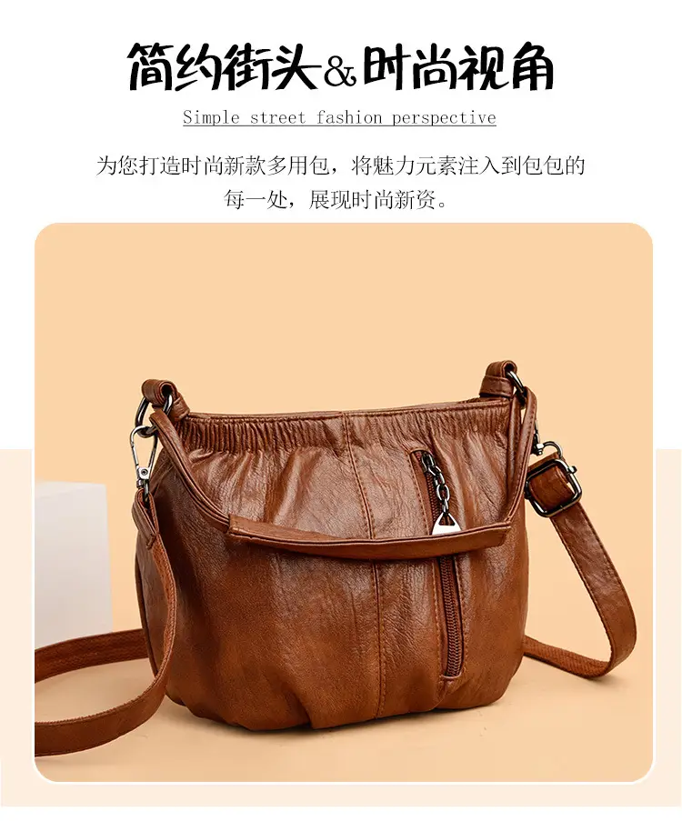 Women's Maroon Leather Shoulder Bag 2026 — feature 7