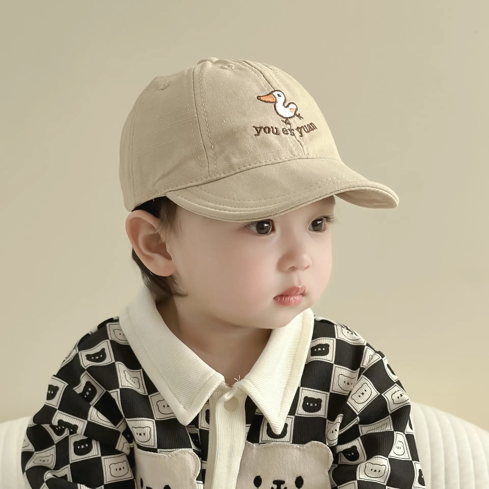 Yipan Korean Baby Hats 2025 Cartoon Super Cute Boy Girl - Image 5