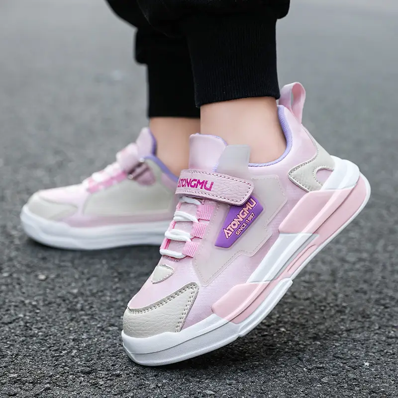 Children's sneaker spring and summer new waterproof leather running shoes for boys medium and big children fashionable all-matching children's shoes for girls - Image 6