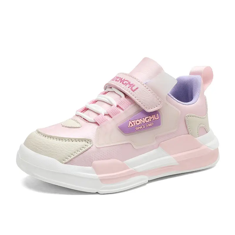 Children's sneaker spring and summer new waterproof leather running shoes for boys medium and big children fashionable all-matching children's shoes for girls - Image 8