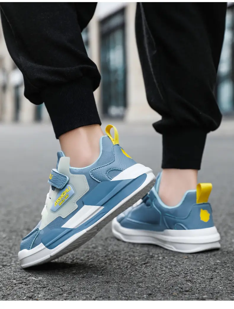 Children's sneaker spring and summer new waterproof leather running shoes for boys medium and big children fashionable all-matching children's shoes for girls — feature 13