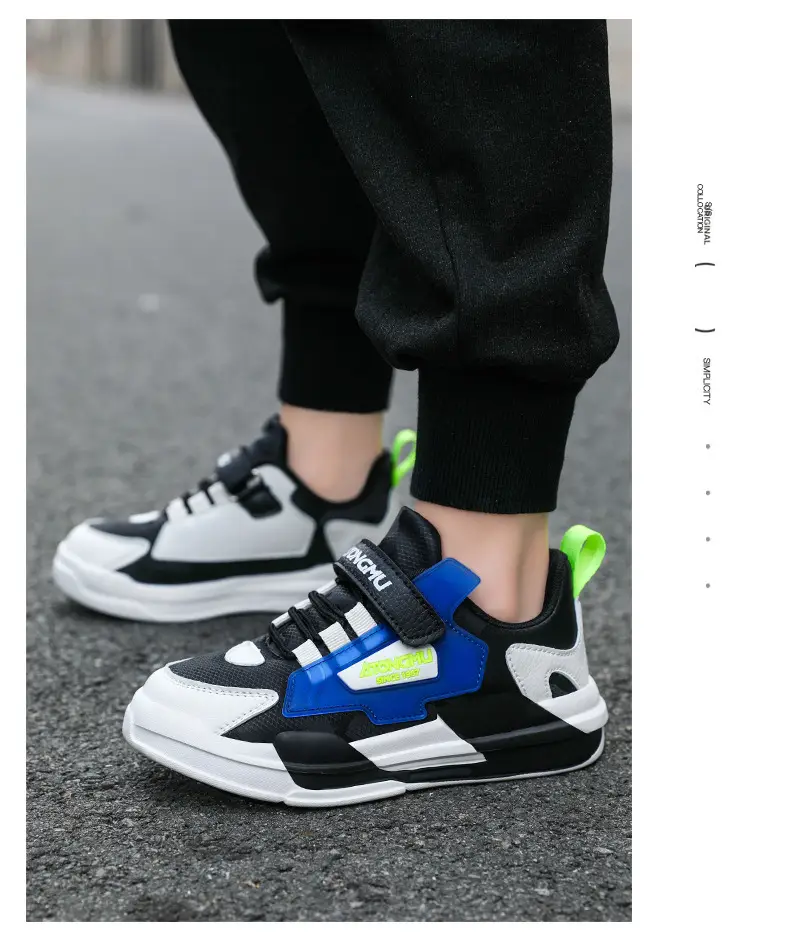 Children's sneaker spring and summer new waterproof leather running shoes for boys medium and big children fashionable all-matching children's shoes for girls — feature 16