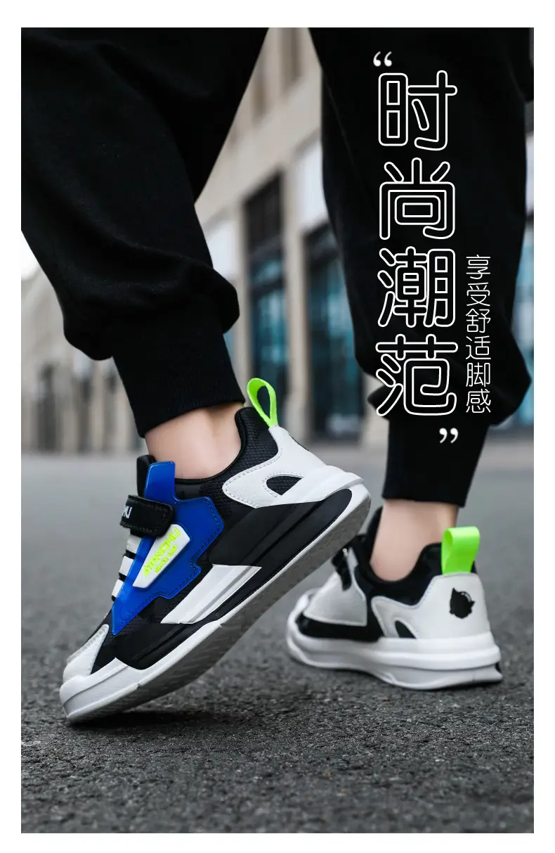 Children's sneaker spring and summer new waterproof leather running shoes for boys medium and big children fashionable all-matching children's shoes for girls — feature 17