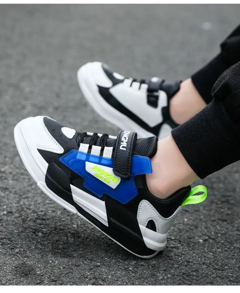Children's sneaker spring and summer new waterproof leather running shoes for boys medium and big children fashionable all-matching children's shoes for girls — feature 18