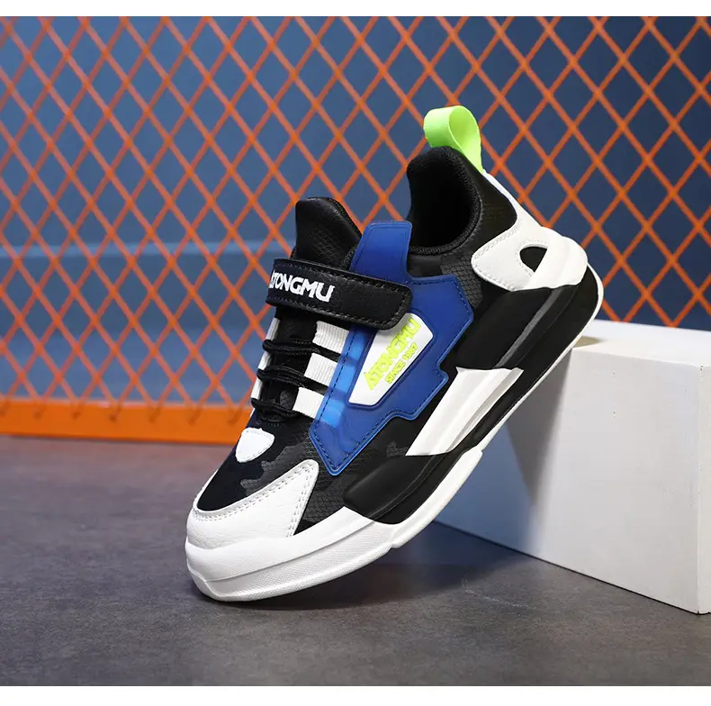 Children's sneaker spring and summer new waterproof leather running shoes for boys medium and big children fashionable all-matching children's shoes for girls — feature 30