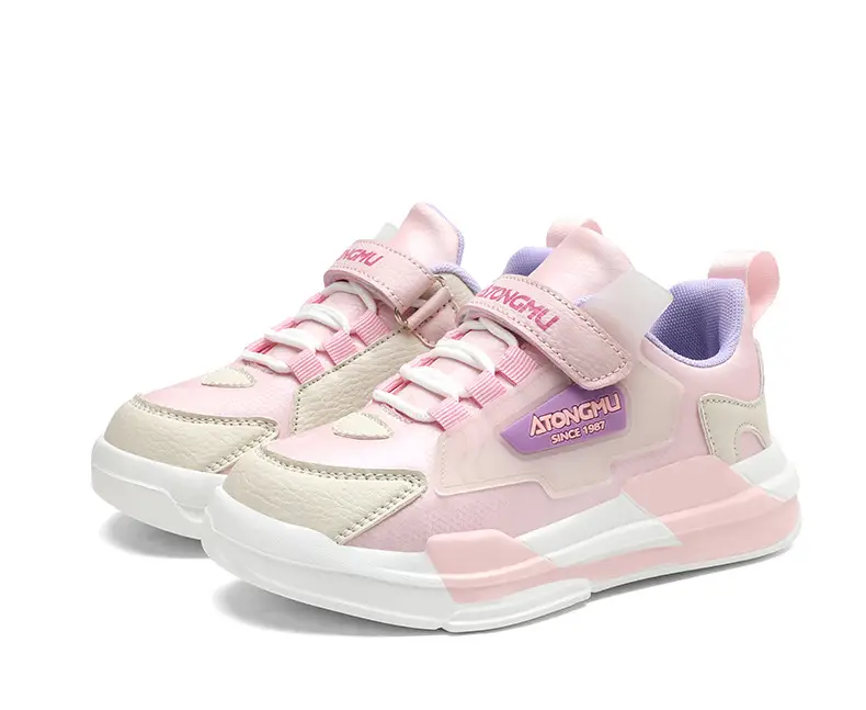 Children's sneaker spring and summer new waterproof leather running shoes for boys medium and big children fashionable all-matching children's shoes for girls — feature 32