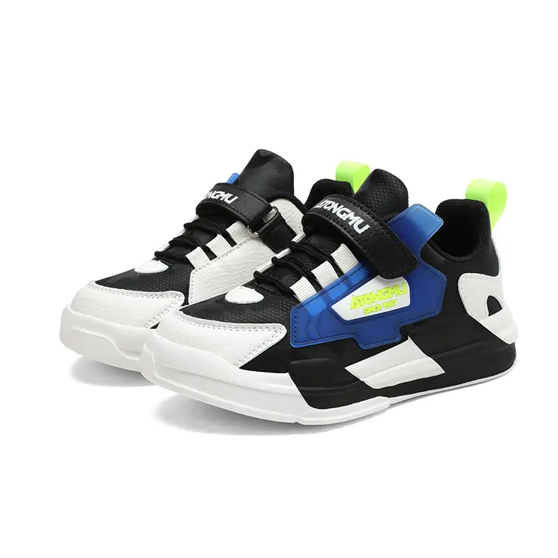 Children's sneaker spring and summer new waterproof leather running shoes for boys medium and big children fashionable all-matching children's shoes for girls — feature 33