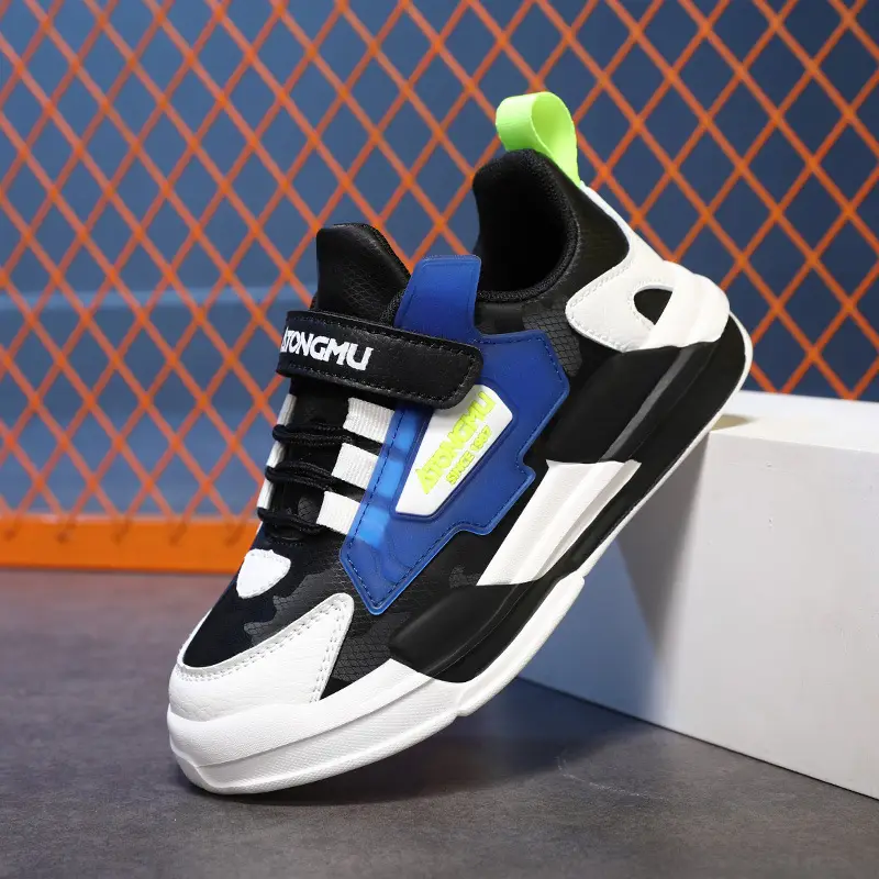Children's sneaker spring and summer new waterproof leather running shoes for boys medium and big children fashionable all-matching children's shoes for girls - Image 2