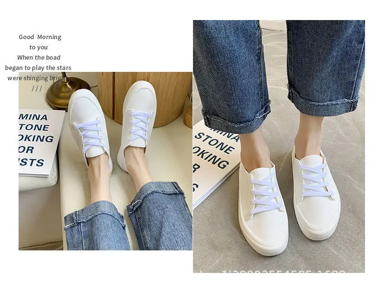 Spring and Autumn New Waterproof White Shoes for Female Students, Women's Single Shoes, Women's Shoes, Spring Flat Shoes, Women's Sneakers, Women's Models — feature 12