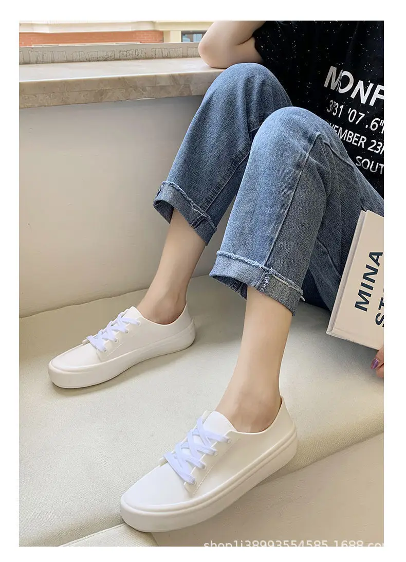 Spring and Autumn New Waterproof White Shoes for Female Students, Women's Single Shoes, Women's Shoes, Spring Flat Shoes, Women's Sneakers, Women's Models — feature 13