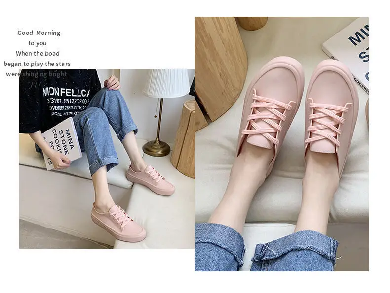 Spring and Autumn New Waterproof White Shoes for Female Students, Women's Single Shoes, Women's Shoes, Spring Flat Shoes, Women's Sneakers, Women's Models — feature 17