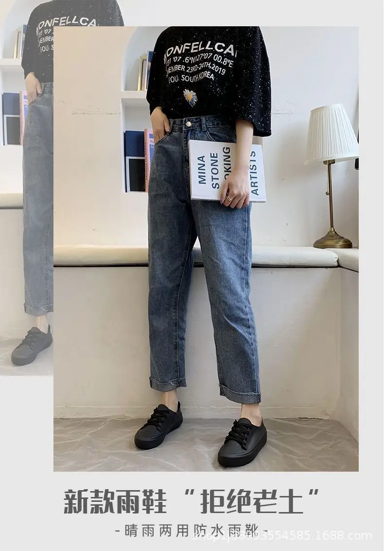 Spring and Autumn New Waterproof White Shoes for Female Students, Women's Single Shoes, Women's Shoes, Spring Flat Shoes, Women's Sneakers, Women's Models — feature 2